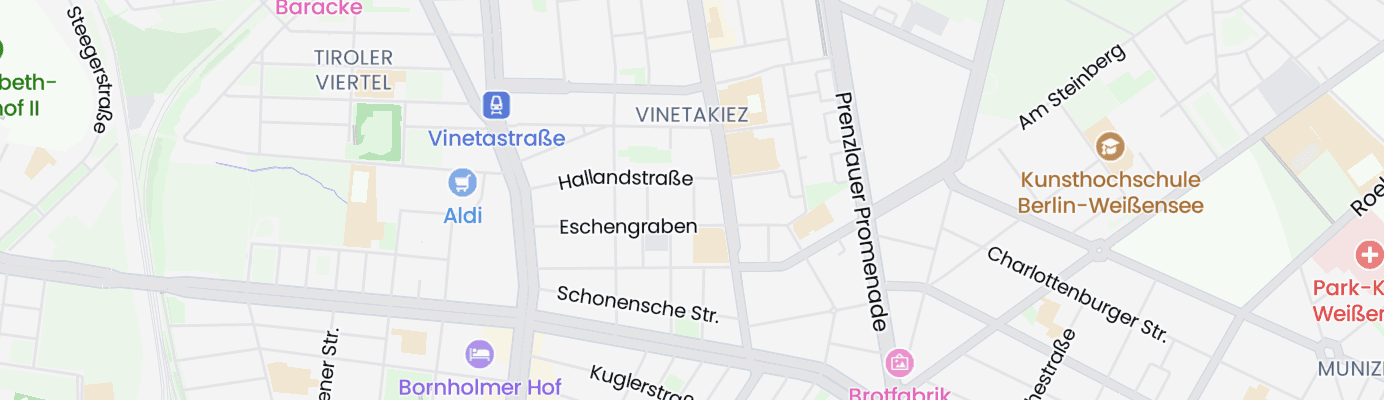 Karte mit dem ungefähren Standort