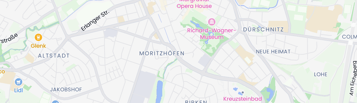 Karte mit dem ungefähren Standort