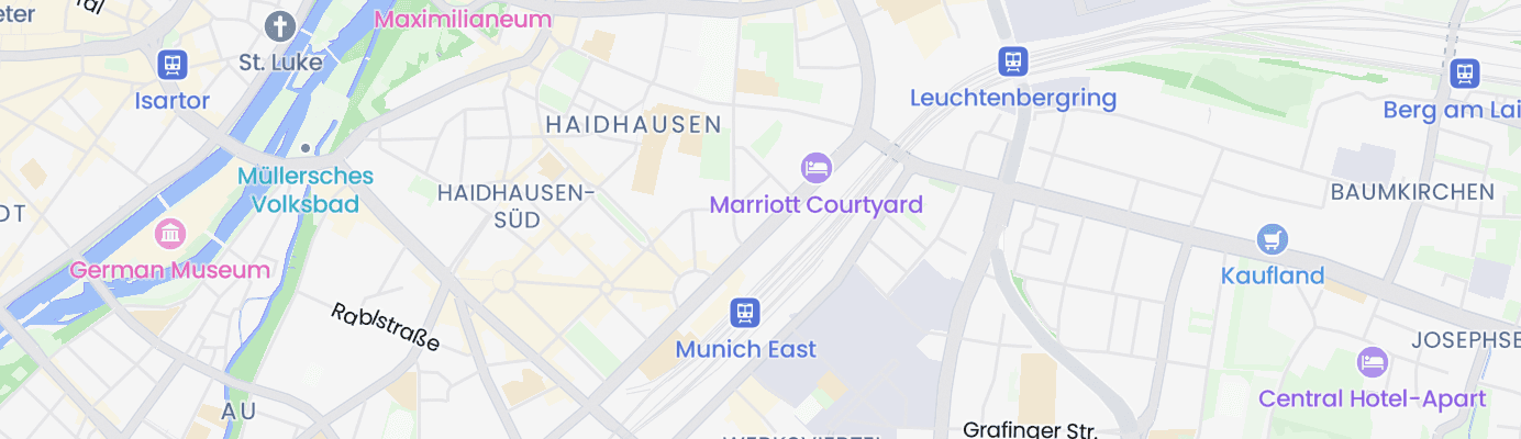 Karte mit dem ungefähren Standort