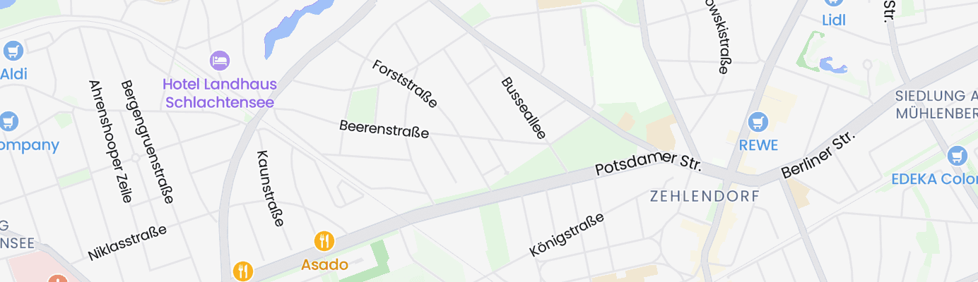 Karte mit dem ungefähren Standort