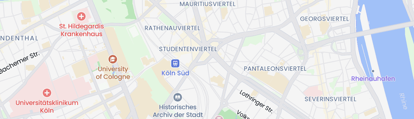 Karte mit dem ungefähren Standort
