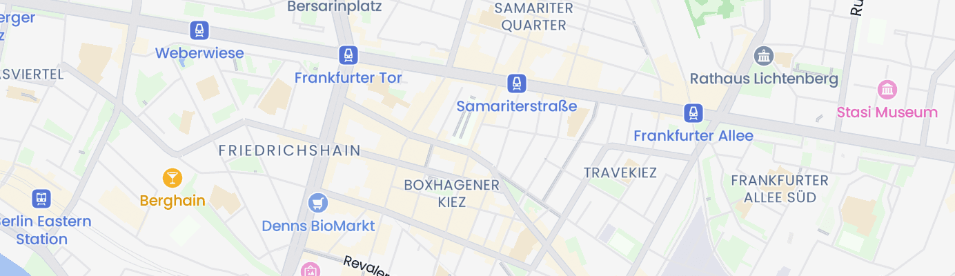Karte mit dem ungefähren Standort