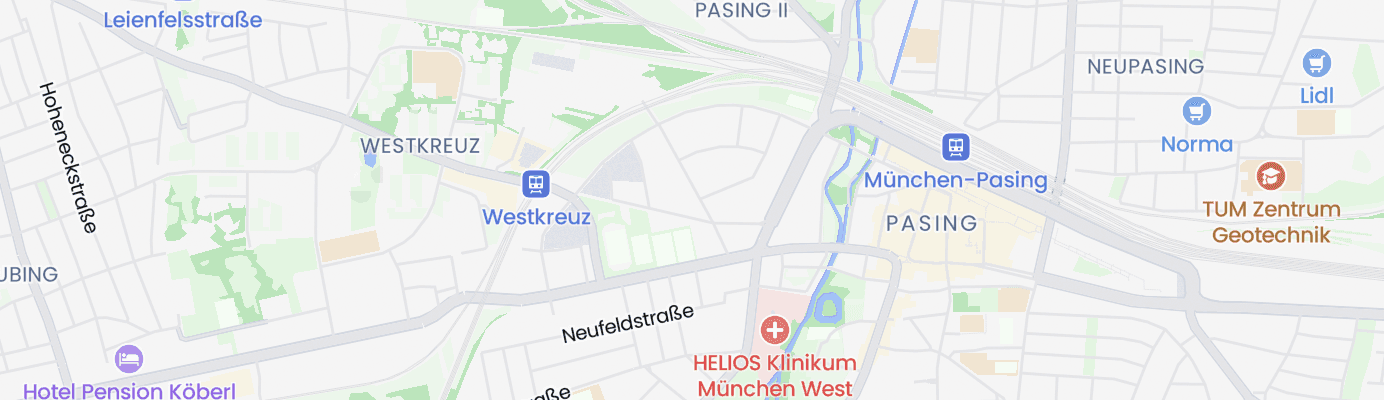 Karte mit dem ungefähren Standort