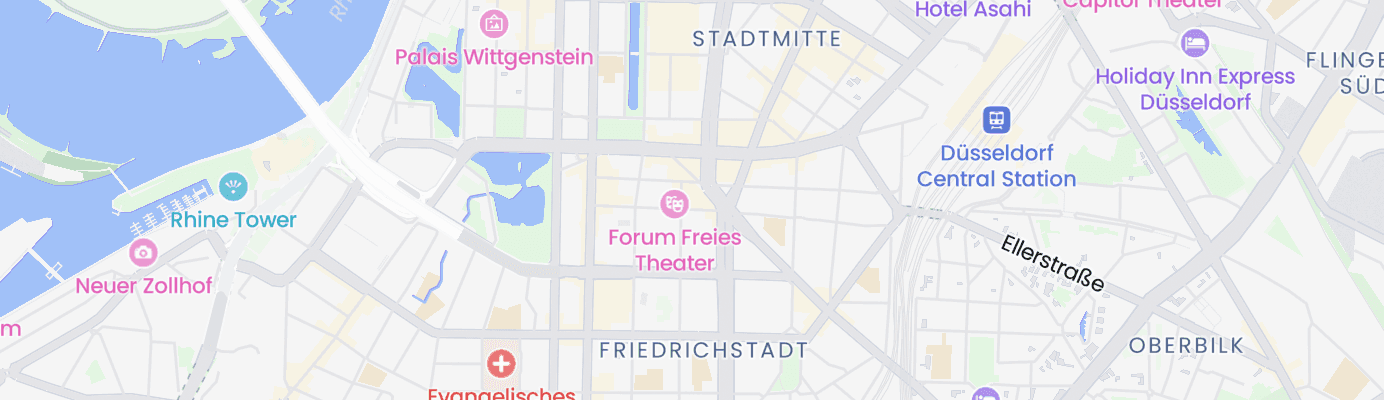 Karte mit dem ungefähren Standort