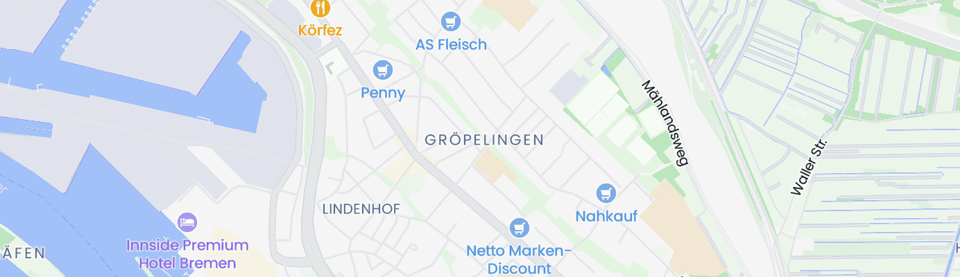 Karte mit dem ungefähren Standort
