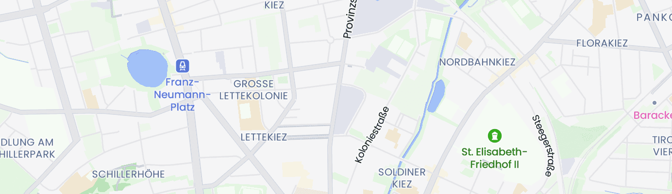 Karte mit dem ungefähren Standort