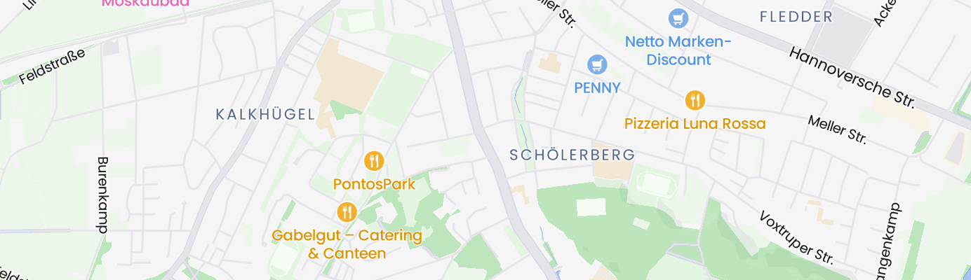 Karte mit dem ungefähren Standort