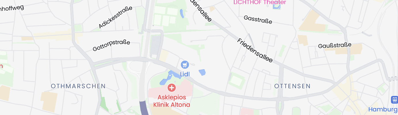 Karte mit dem ungefähren Standort