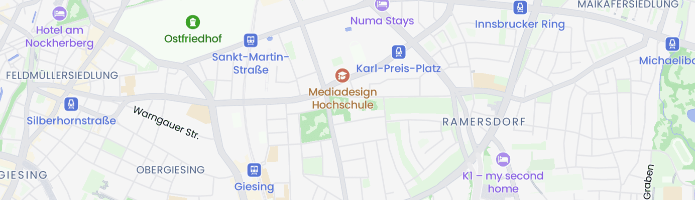 Karte mit dem ungefähren Standort