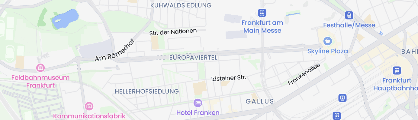 Karte mit dem ungefähren Standort