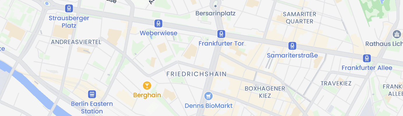 Karte mit dem ungefähren Standort