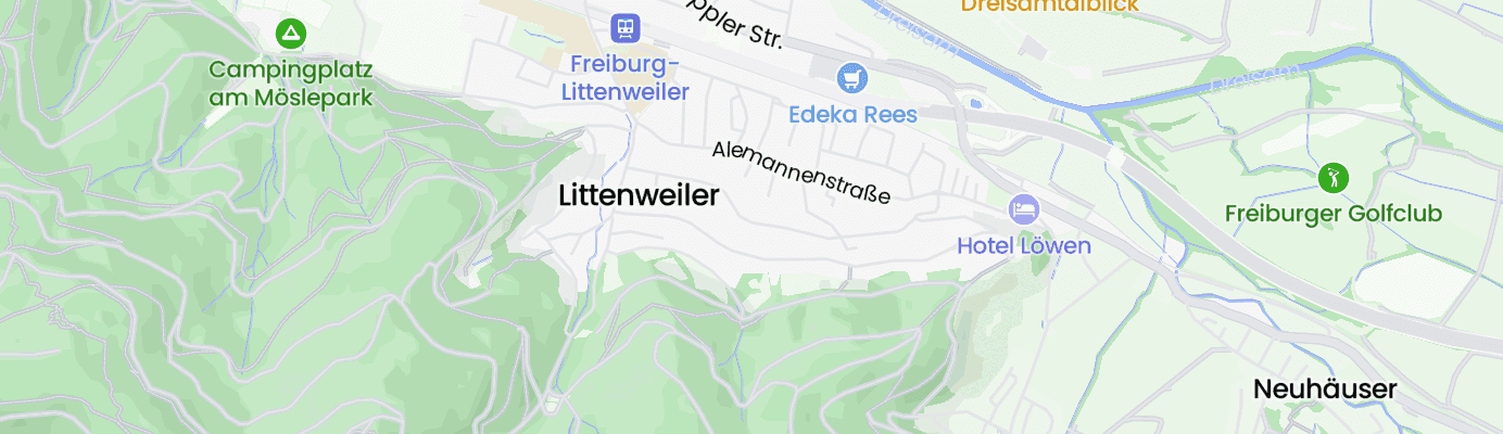 Karte mit dem ungefähren Standort