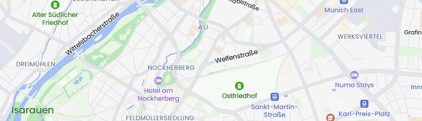 Karte mit dem ungefähren Standort