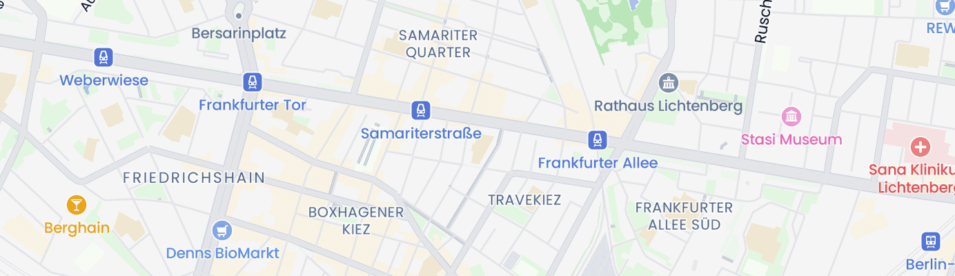 Karte mit dem ungefähren Standort