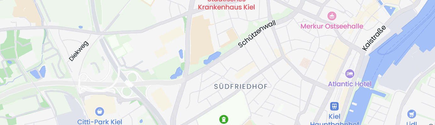 Map showing the approximate location