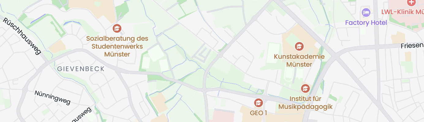 Karte mit dem ungefähren Standort
