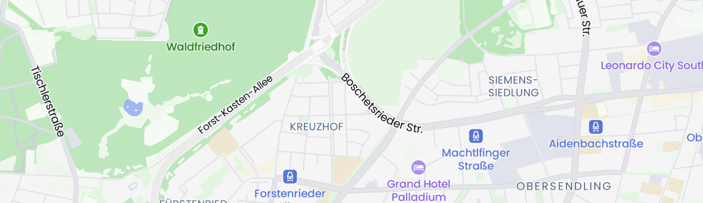 Karte mit dem ungefähren Standort