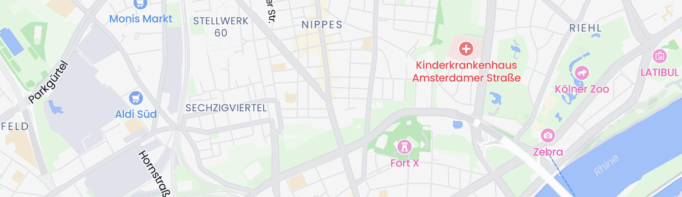 Karte mit dem ungefähren Standort