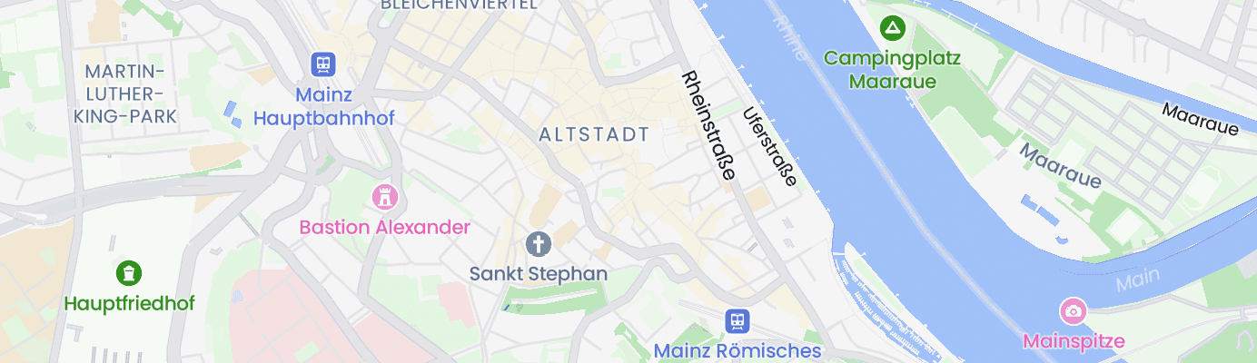 Karte mit dem ungefähren Standort