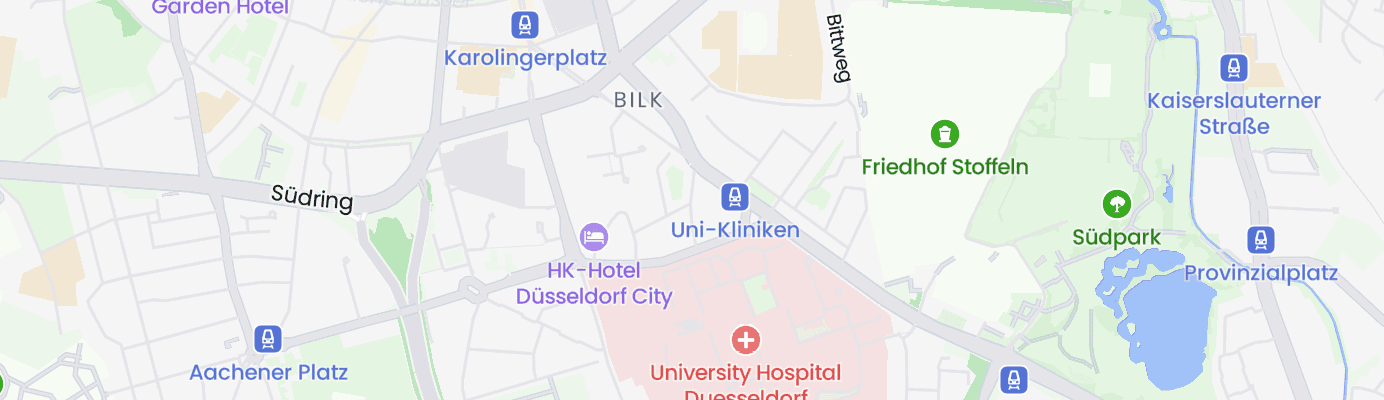 Karte mit dem ungefähren Standort