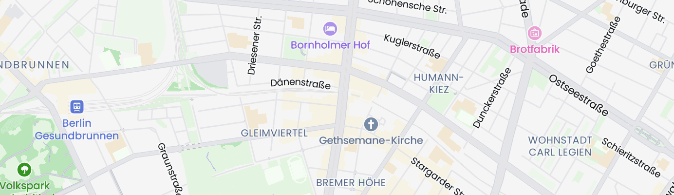 Karte mit dem ungefähren Standort