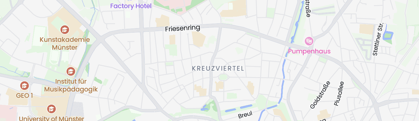 Karte mit dem ungefähren Standort