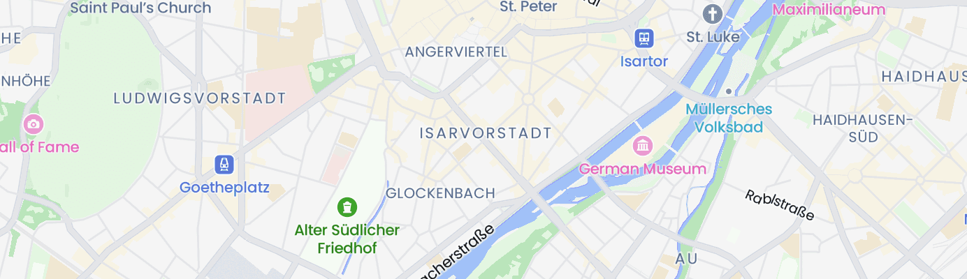Karte mit dem ungefähren Standort