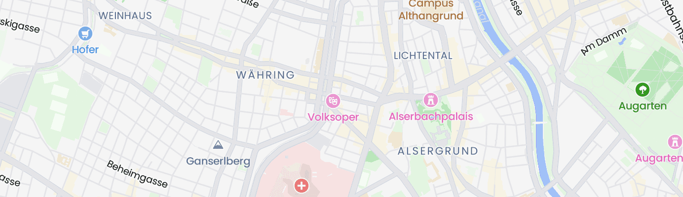 Karte mit dem ungefähren Standort