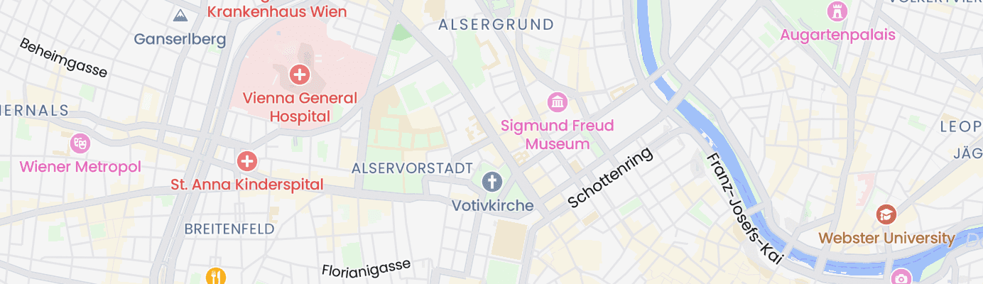 Karte mit dem ungefähren Standort