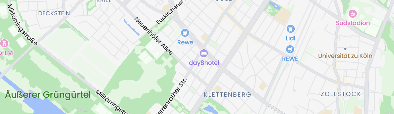 Karte mit dem ungefähren Standort