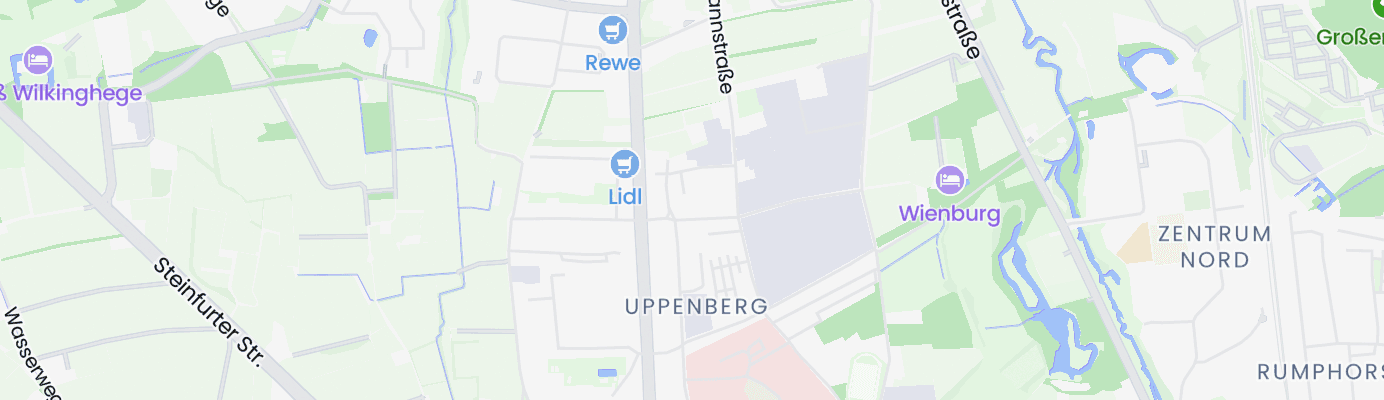 Karte mit dem ungefähren Standort