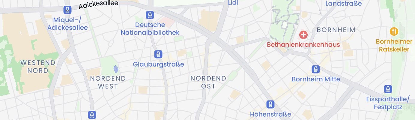 Karte mit dem ungefähren Standort