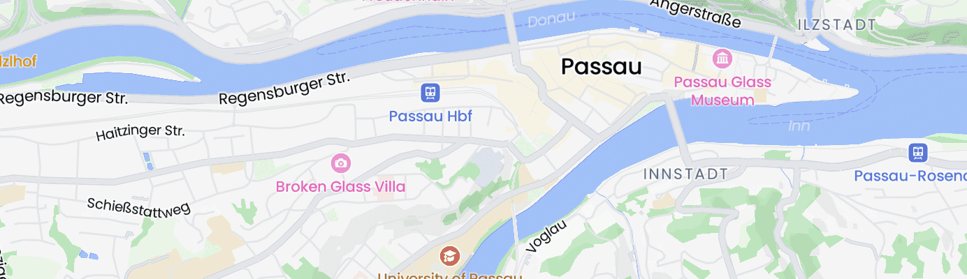 Map showing the approximate location