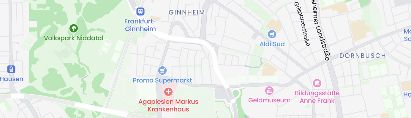 Karte mit dem ungefähren Standort