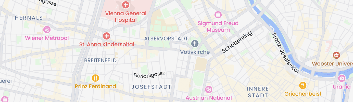 Karte mit dem ungefähren Standort