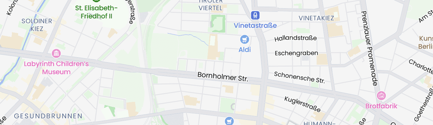 Karte mit dem ungefähren Standort
