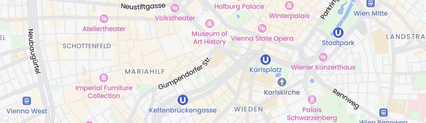 Karte mit dem ungefähren Standort