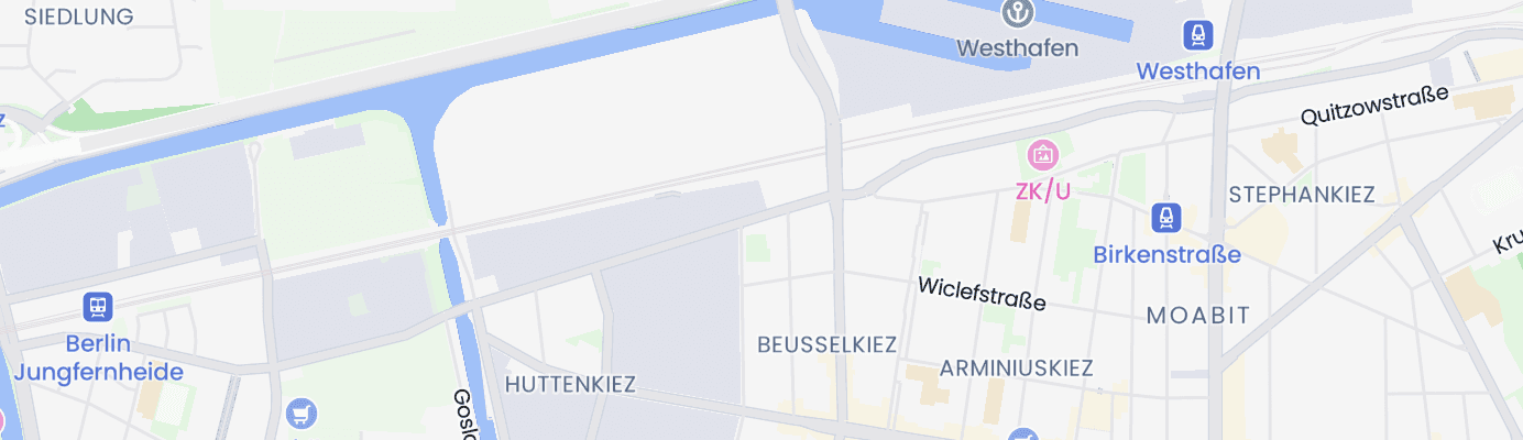Karte mit dem ungefähren Standort