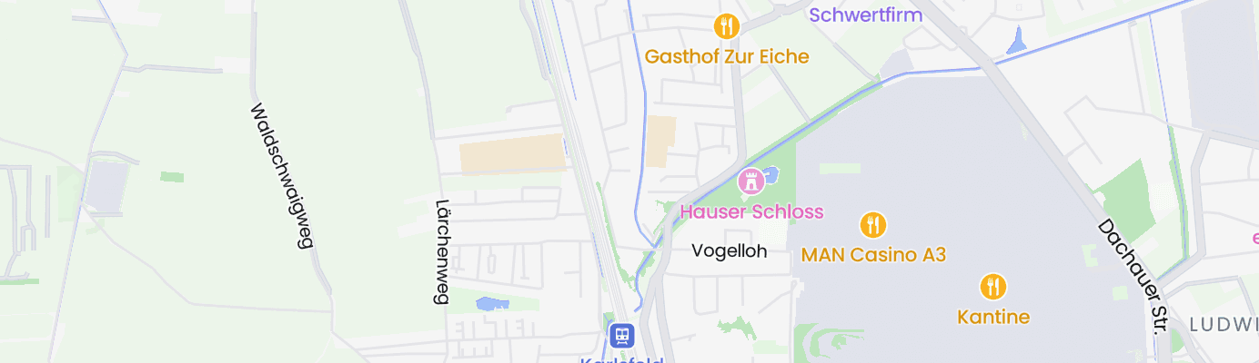 Karte mit dem ungefähren Standort