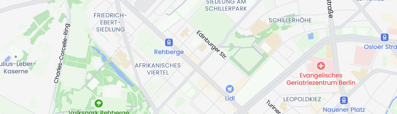 Karte mit dem ungefähren Standort