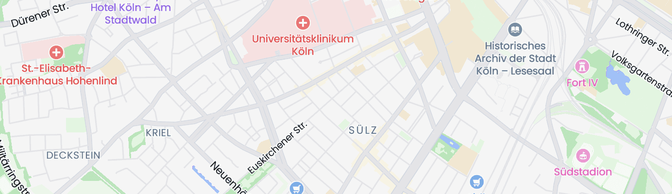 Karte mit dem ungefähren Standort