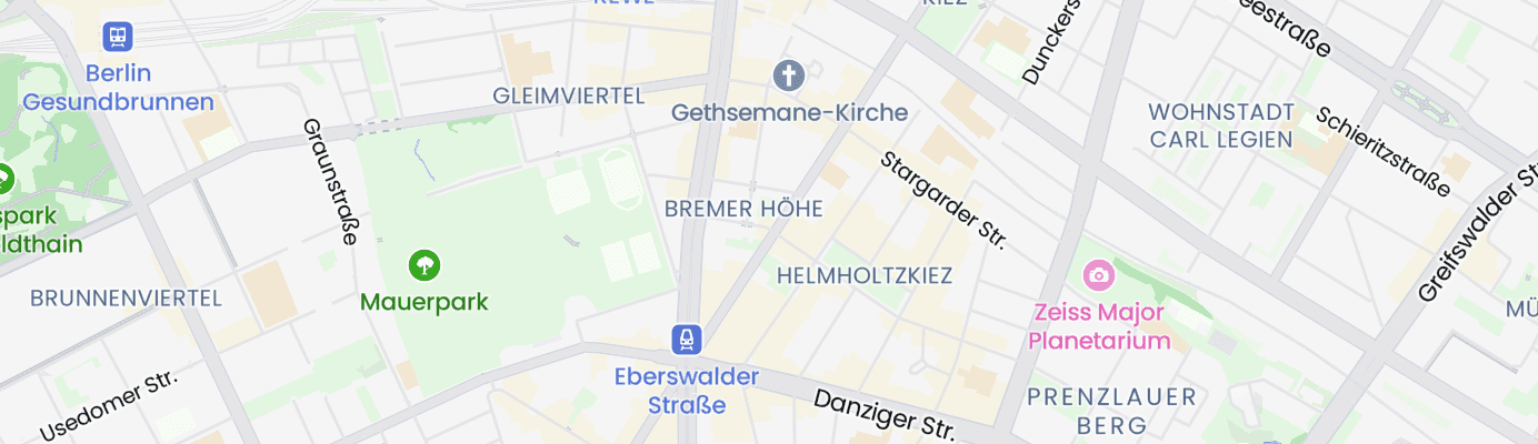 Karte mit dem ungefähren Standort