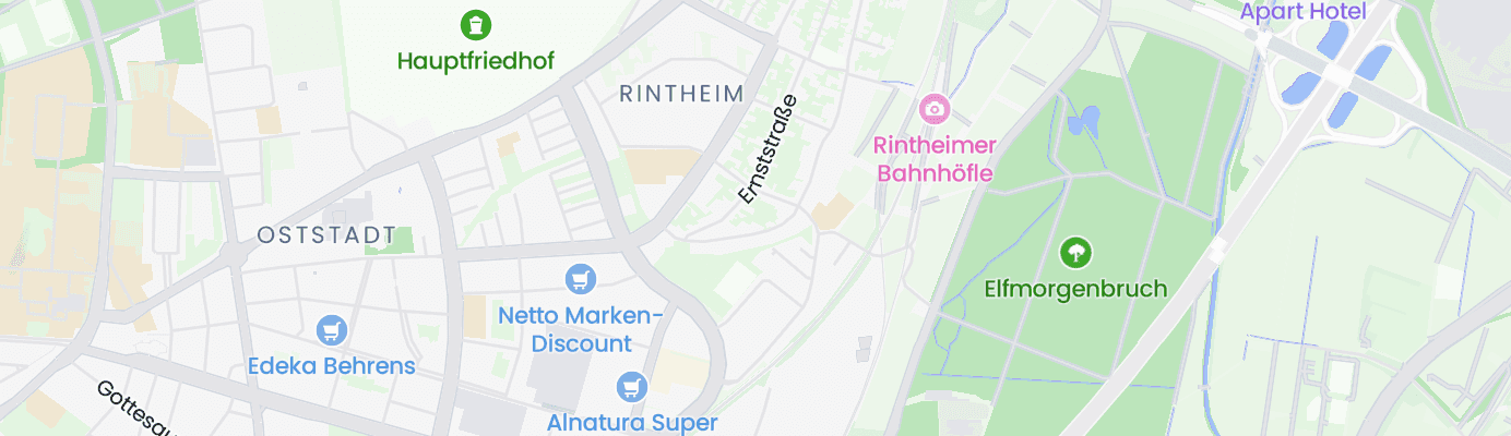 Karte mit dem ungefähren Standort