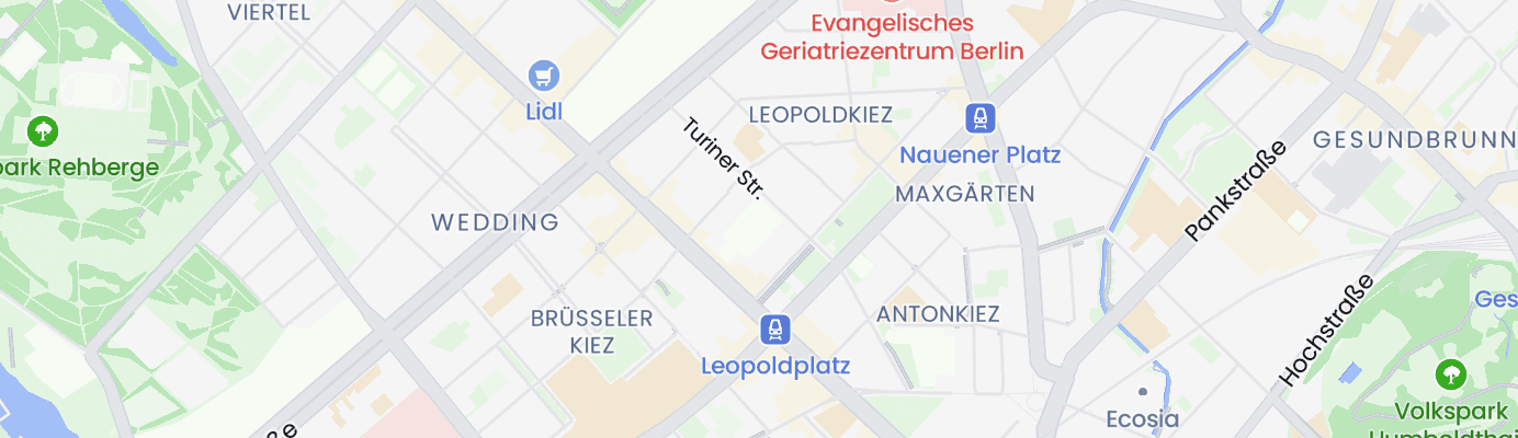 Karte mit dem ungefähren Standort