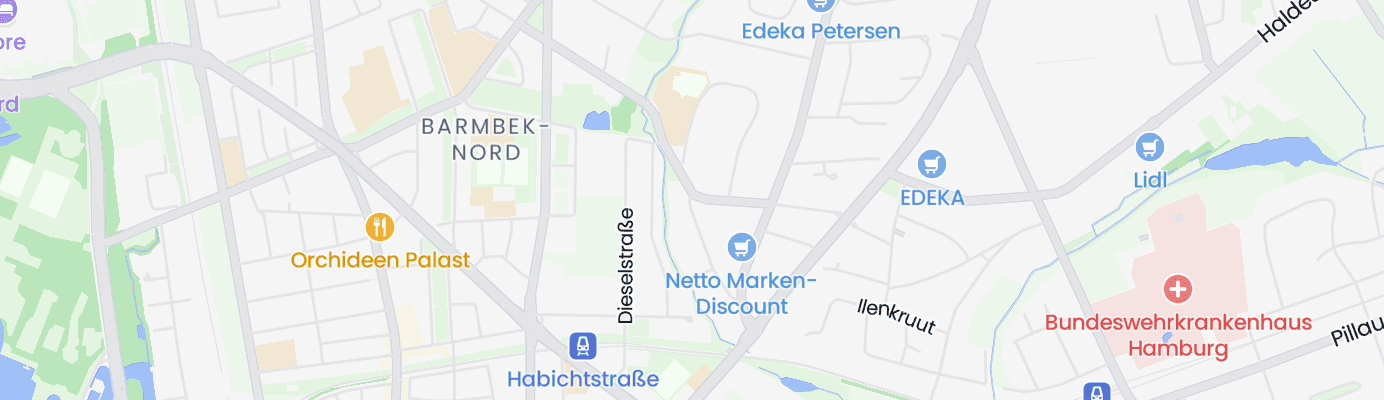 Karte mit dem ungefähren Standort