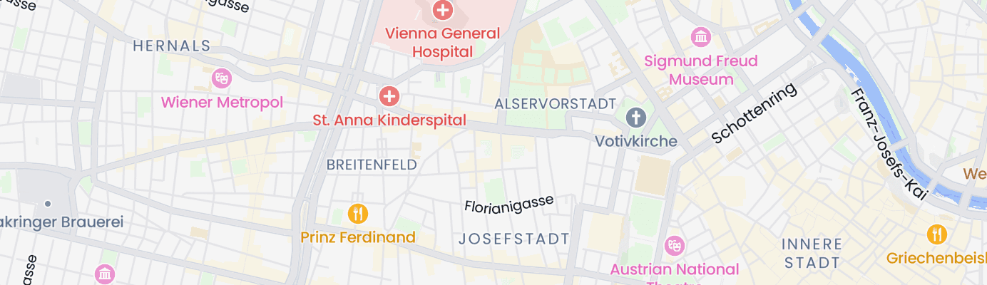 Karte mit dem ungefähren Standort