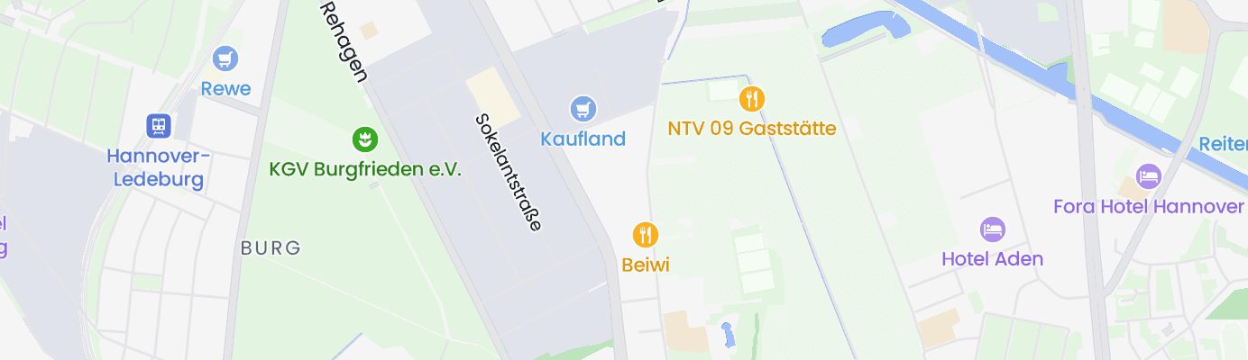 Karte mit dem ungefähren Standort