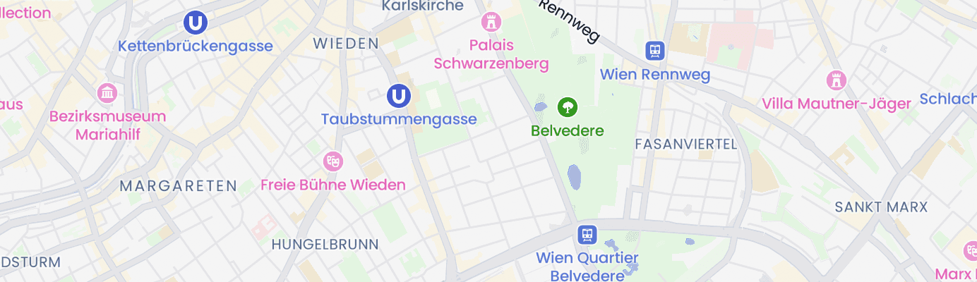 Karte mit dem ungefähren Standort