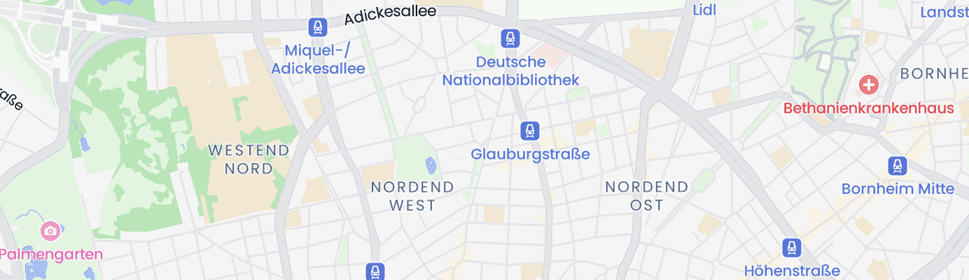 Karte mit dem ungefähren Standort