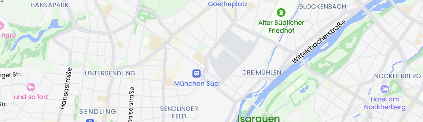 Karte mit dem ungefähren Standort